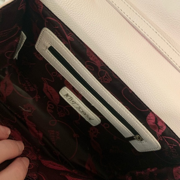 Betsey Johnson Perforated Leather Heart Crossbody - Picture 5 of 5